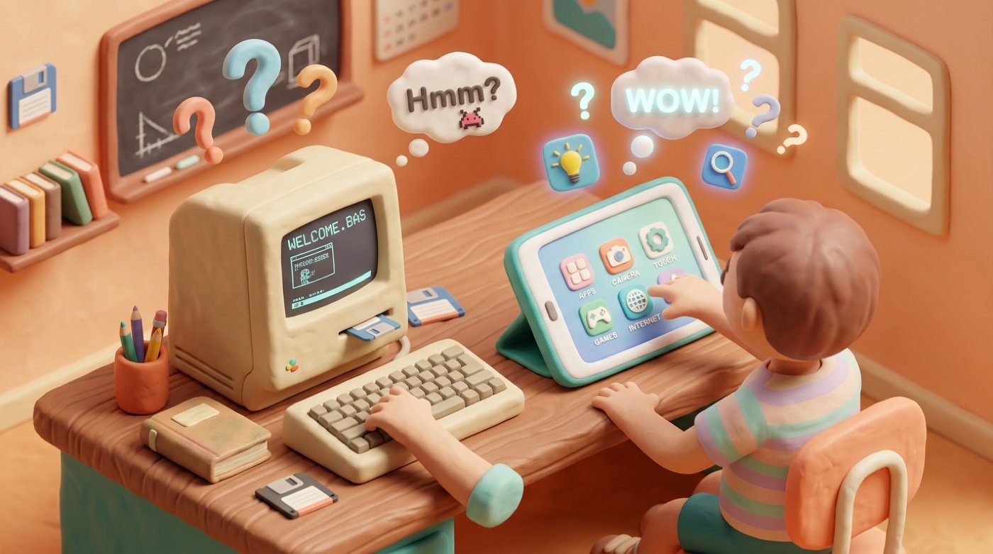 Kids and Computers in the 80s vs Today