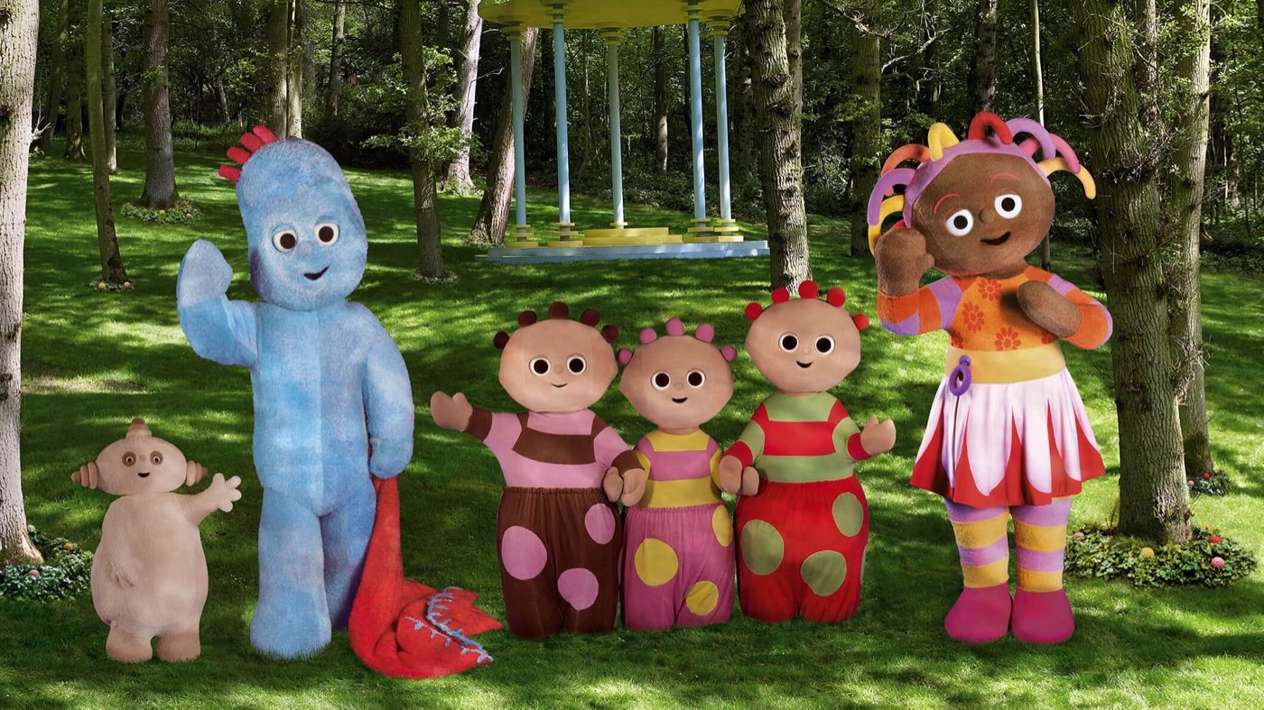 These are the characters from In the Night Garden. Don't try and think too hard about it.