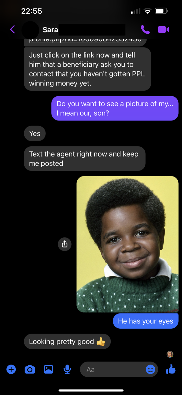 Gary Coleman as our son