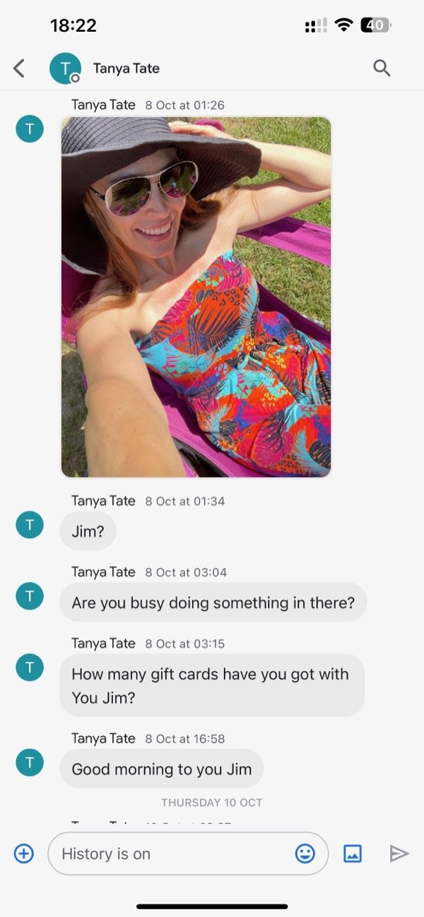 Gift cards demand with selfie