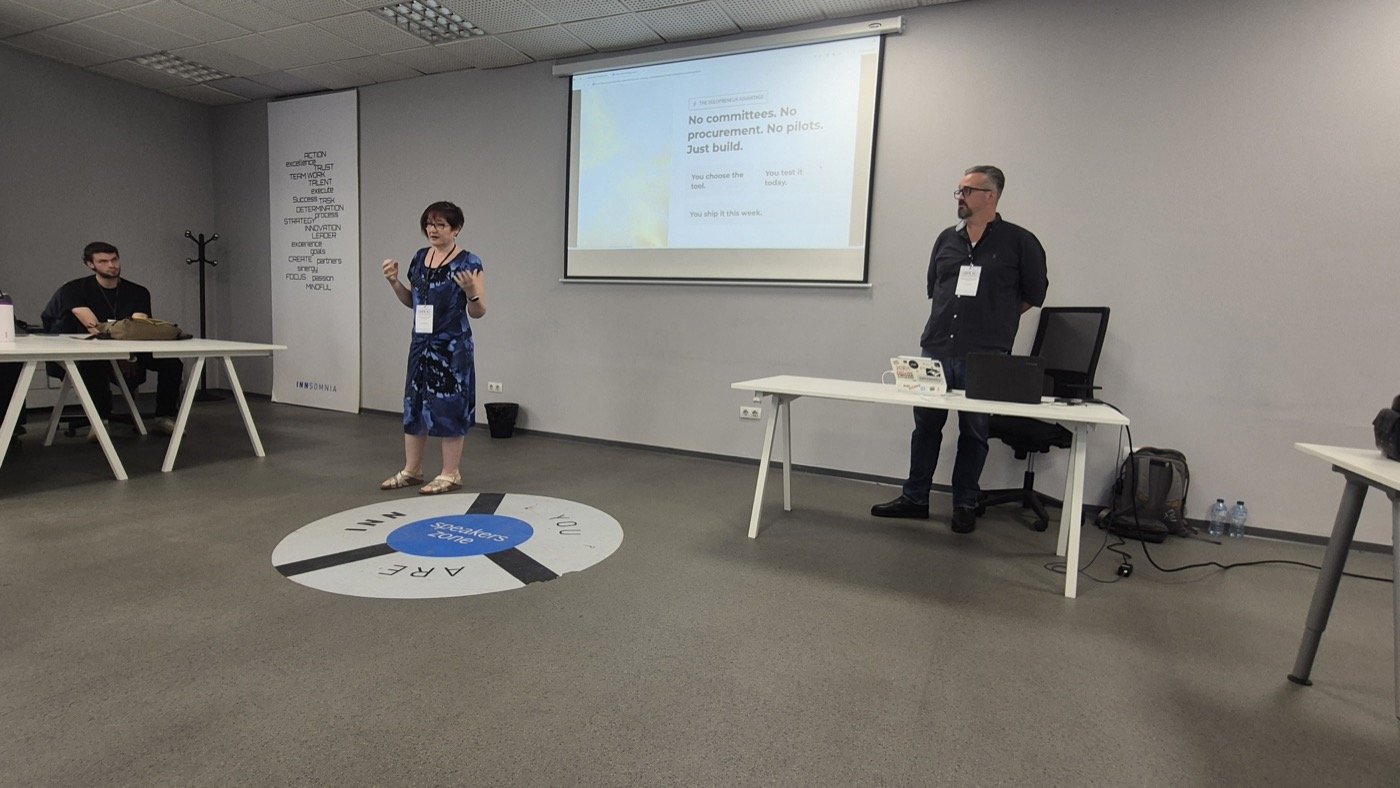 Workshop opening — 'No committees. No procurement. No pilots. Just build.'